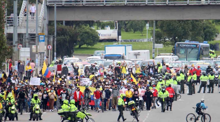 Bogotá vivió nuevas protestas en quinto día de paro nacional