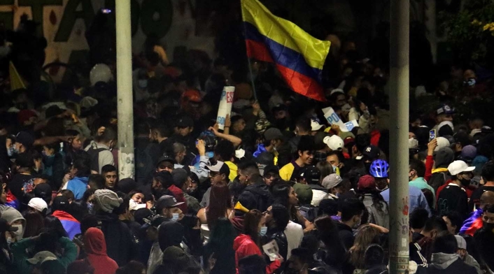 Paro nacional Colombia 15 de mayo / Manifestación en Los Héroes