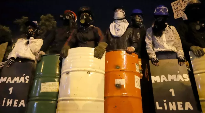 Primera Línea - Disturbios en Bogotá