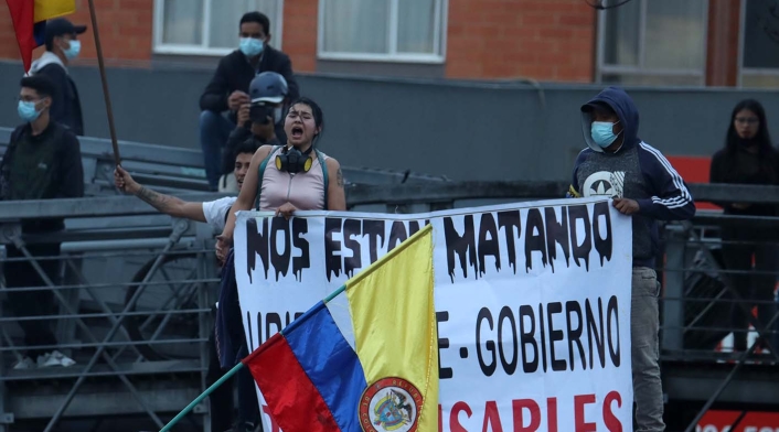 Enfrentamiento en el Portal Las Américas