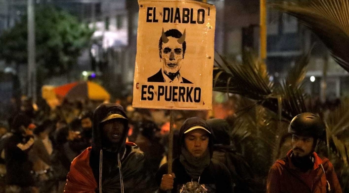 Enfrentamiento en el Portal Las Américas