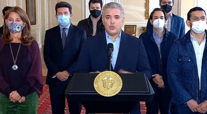 Iván Duque anuncia retiro de proyecto de reforma tributaria Iván Duque anuncia retiro de proyecto de reforma tributaria