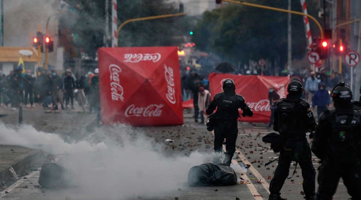 Enfrentamientos en paro nacional Enfrentamientos en paro nacional