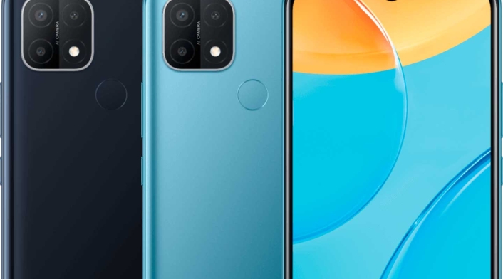 Smartphone Oppo A15, teléfono gama baja