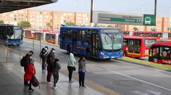 Portal Transmilenio cerrado por bloqueos