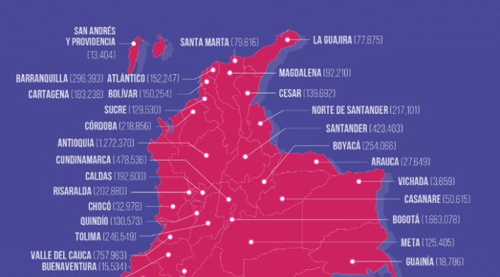 Tabla de vacunación covid-19 en Colombia al 24 de mayo de 2021