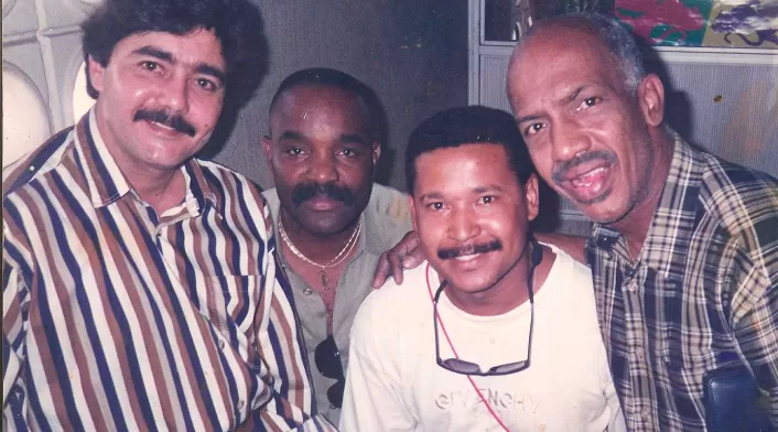 Tempo Alomar junto a Roberto Roena y Papo Sanchez