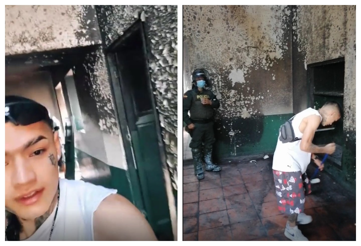Vandalismo CAI Engativá