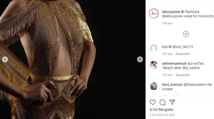 Vestido que comparan con el que usó la Miss Universo, Andrea Meza