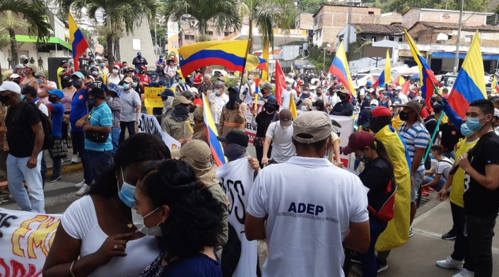 Marchas en Cali.