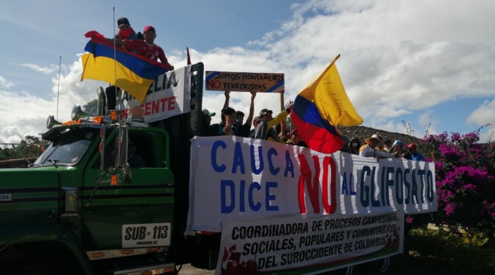 Marchas en Popayán.