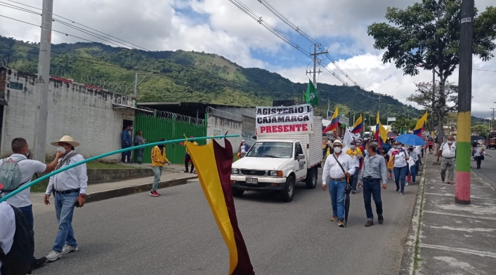 Manifestaciones en Tunja.