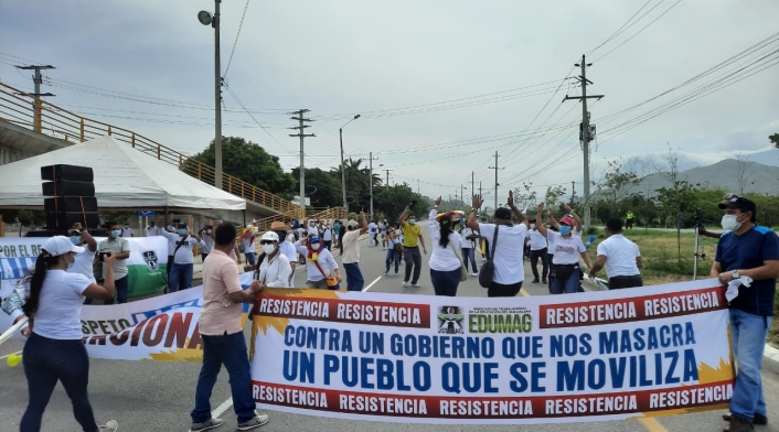Manifestaciones Santa Marta.