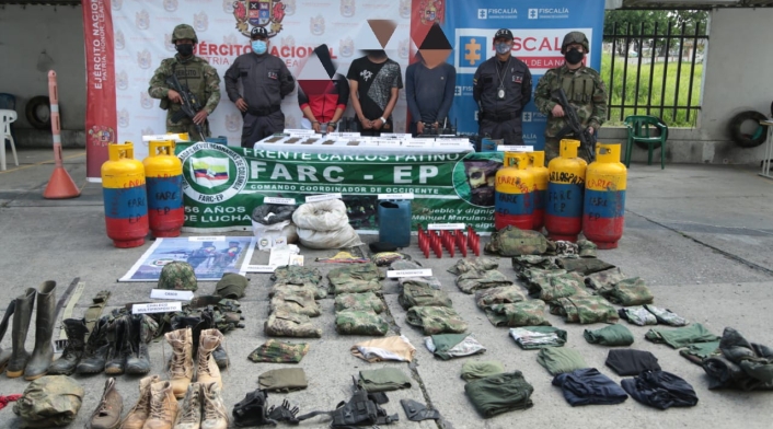 Captura de tres integrantes de las Farc, en el Cauca.