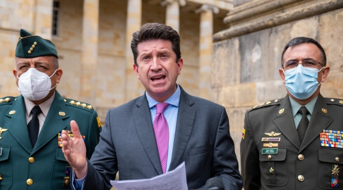 Diego Molano en el congreso.