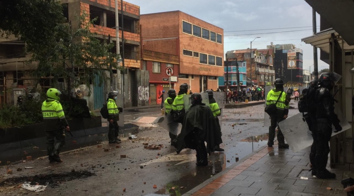 Enfrentamientos ESMAD y manifestantes