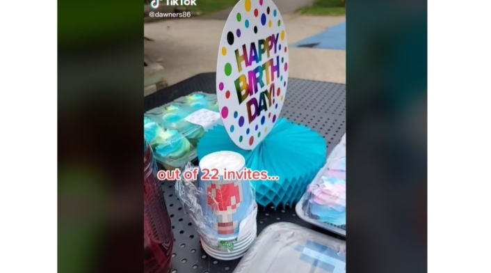 A fiesta de cumpleaños de niño de 6 años no llegó nadie