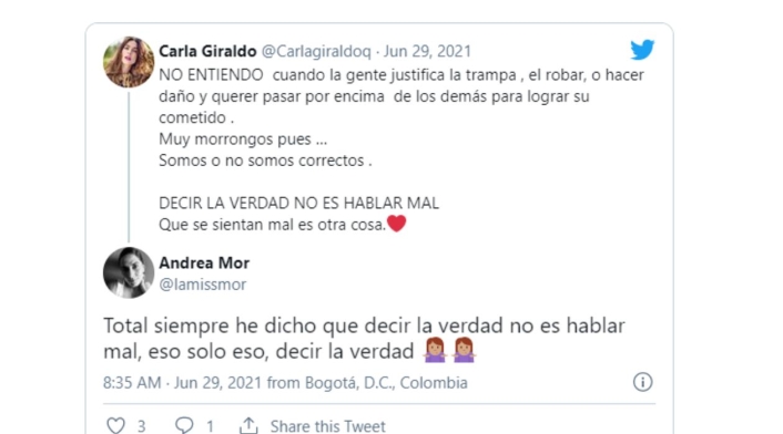 Carla Giraldo: Pelea en MasterChef Celebrity RCN con Liss Pereira