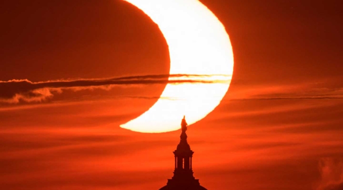 Eclipse anillo de fuego en USA