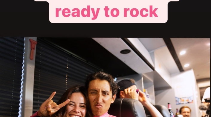 Egan Bernal, María Fernanda Motas