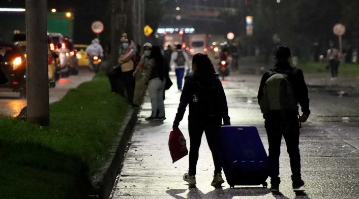 Protestas en Bogotá - Enfrentamientos en Fontibón