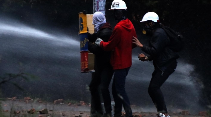 Protestas en Bogotá - Enfrentamientos en Fontibón