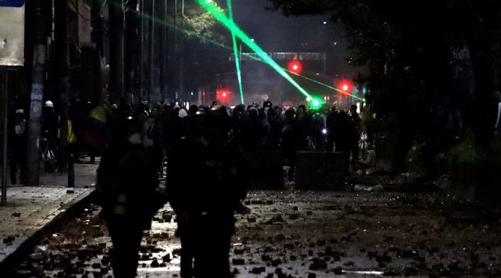 Protestas en Bogotá - Enfrentamientos en Fontibón