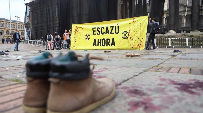 Acto simbólico en Colombia sobre la importancia del Acuerdo de Escazú. Acto simbólico en Colombia sobre la importancia del Acuerdo de Escazú.