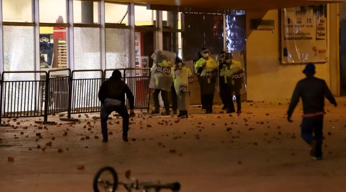 Protestas en Bogotá - Disturbios en Suba