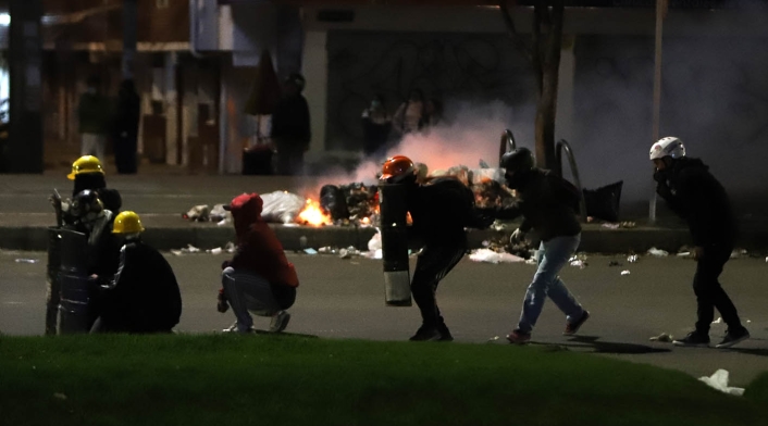 Protestas en Bogotá - Disturbios en Suba