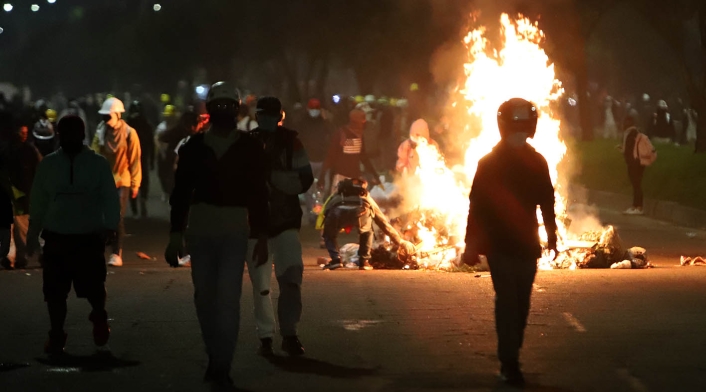 Protestas en Bogotá - Disturbios en Suba