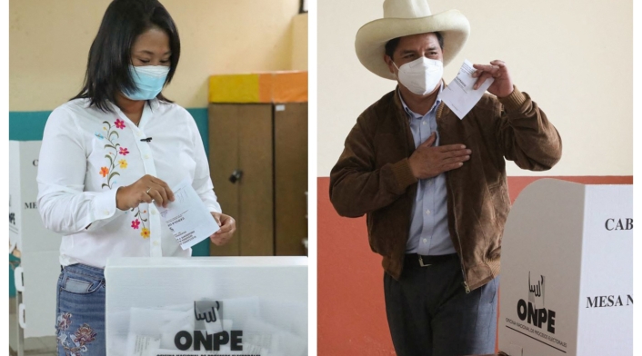 Keiko Fujimori y Pedro Castillo se disputaron la segunda vuelta de las elecciones en Perú