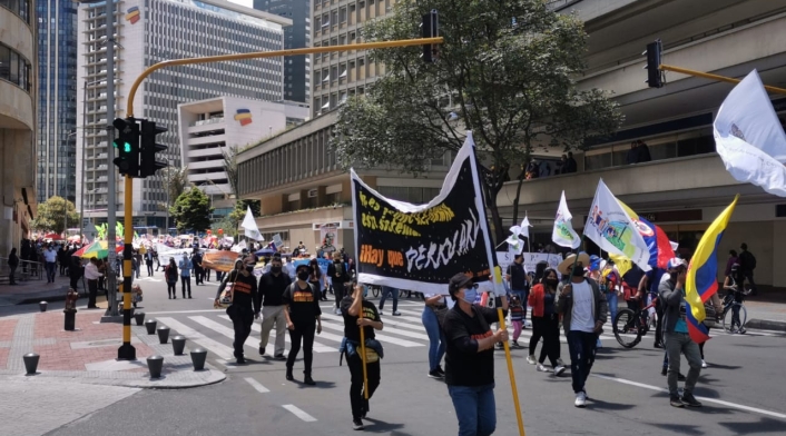 Marchas en Bogotá Marchas en Bogotá