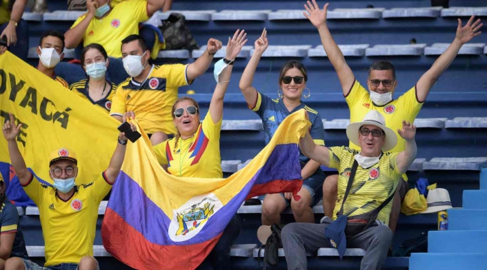 Hinchas Colombia Vs. Argentina Hinchas Colombia Vs. Argentina