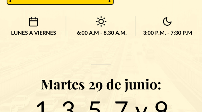 pico y placa Martes 29 de junio pico y placa Martes 29 de junio