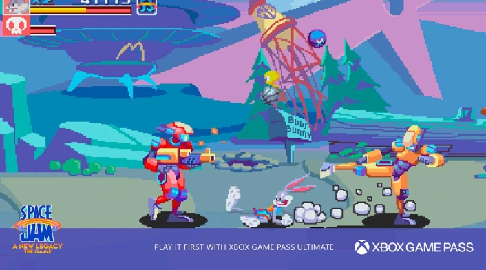 Bugs Bunny en el videojuego de Space Jam: A New Legacy