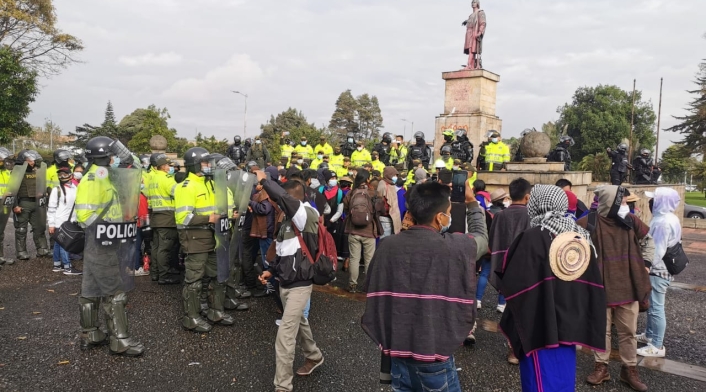 Protestas en Bogotá