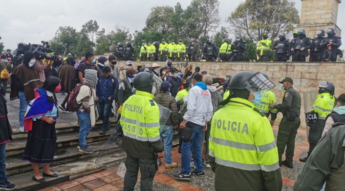 Protestas en Bogotá