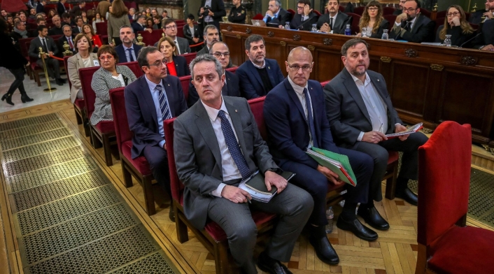 Líderes separatistas catalanes