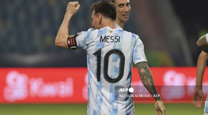 Messi, jugador de Argentina