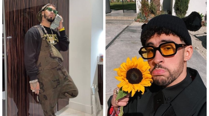 Anuel AA y Bad Bunny, ejecutivos de equipos de baloncesto