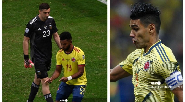 Emiliano Martínez, Miguel Borja y Falcao