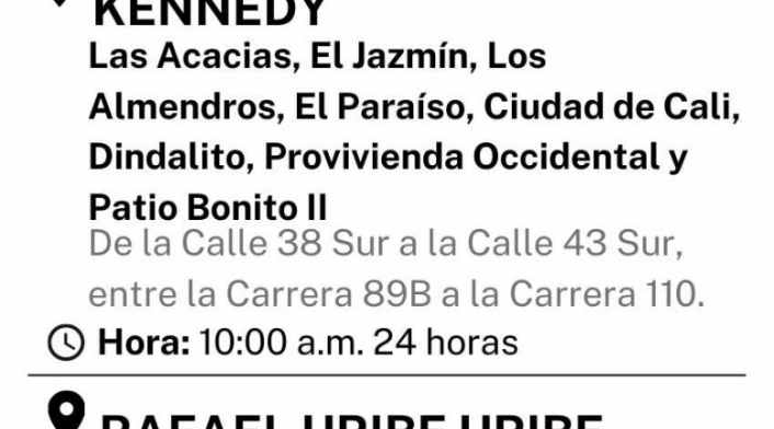cortes de agua en bogotá 30 de julio