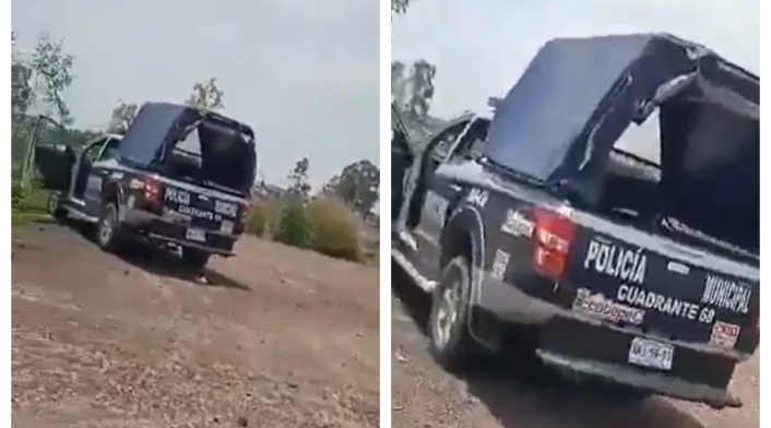 Camioneta de policías teniendo sexo