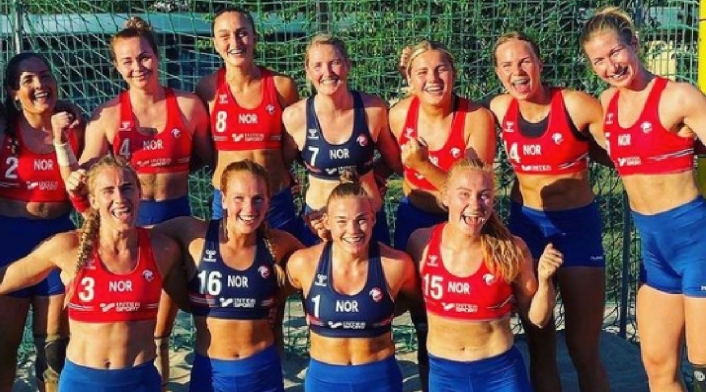 Jugadoras noruegas de balonmano