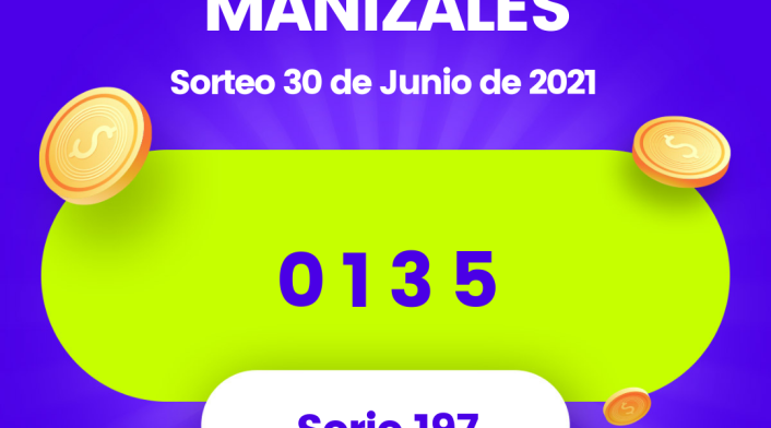 Lotería Manizales último sorteo