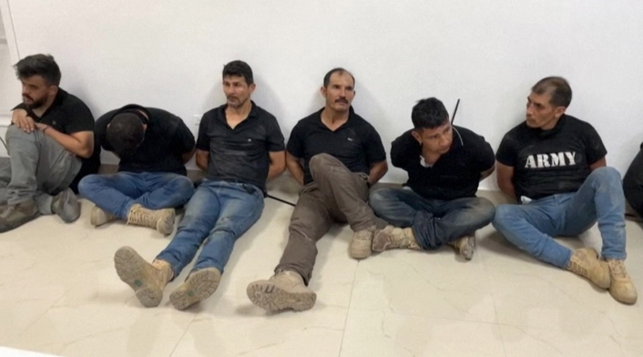 Exmilitares colombianos detenidos en Haití.