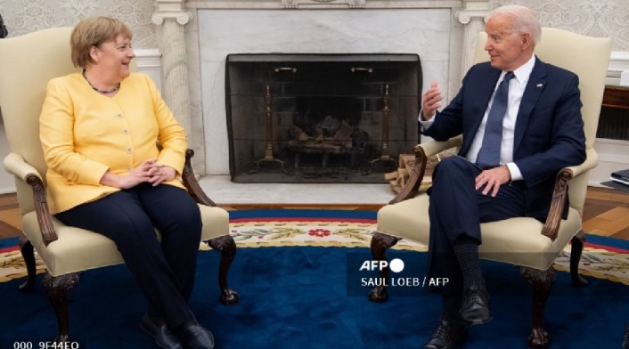 Angela Merkel y Joe Biden en la Casa Blanca Angela Merkel y Joe Biden en la Casa Blanca