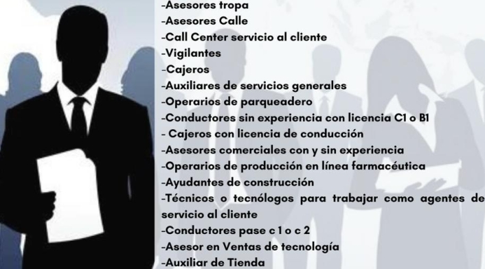 Ofertas de trabajo en Bogotá