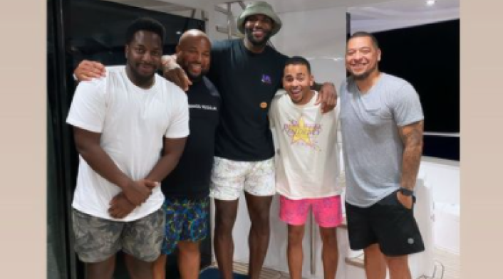Ozuna y LeBron James